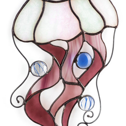 Jellyfish Stained Glass Suncatcher