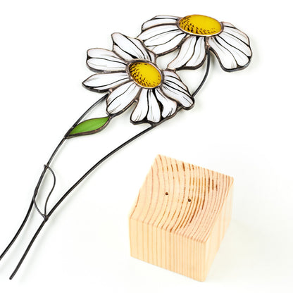 Сhamomile Flower Stained Glass Tabletop