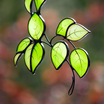 Rose Flower Stained Glass Suncatcher